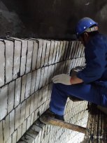 沁陽市恒瑞實業有限公司硫酸設備復合襯里施工